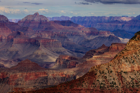 Dappled light on the Grand Canyon