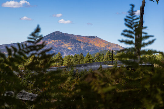 The colorful Kendrick Peak near Flagstaff, Arizona.