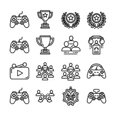 A collection of construction and building tools are illustrated in a simple black outline style, perfect for design elements related to architecture and engineering projects.