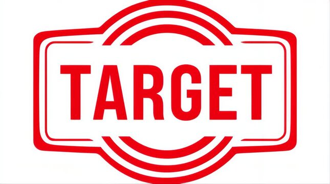 Target red stamp icon