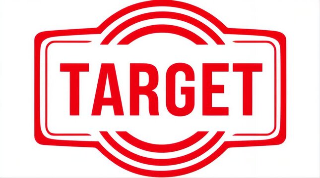 Target red stamp icon