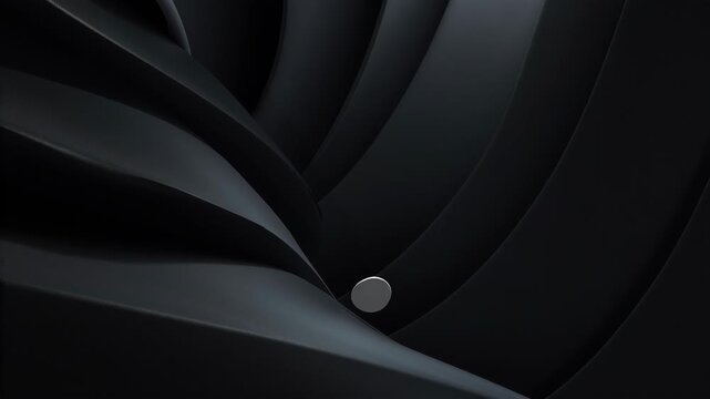White token floating over abstract black swirling tunnel background