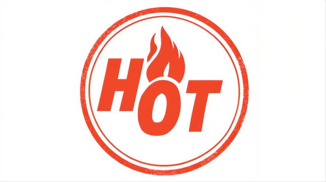 Hot fire flame red icon