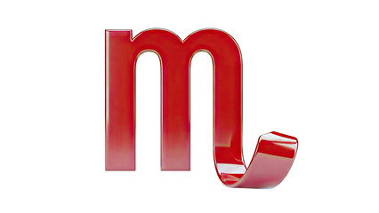 Red 3D Scorpio Zodiac Symbol