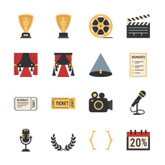 Movie Icons and Symbols Collection.