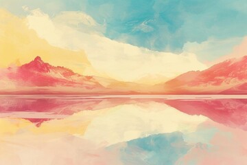 watercolor painting landscape