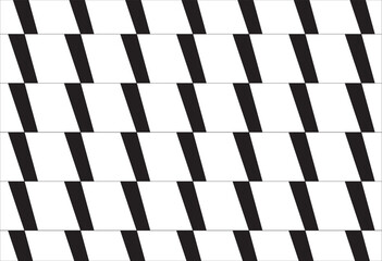 Obraz premium Vector illustration of a seamless striking black and white pattern.