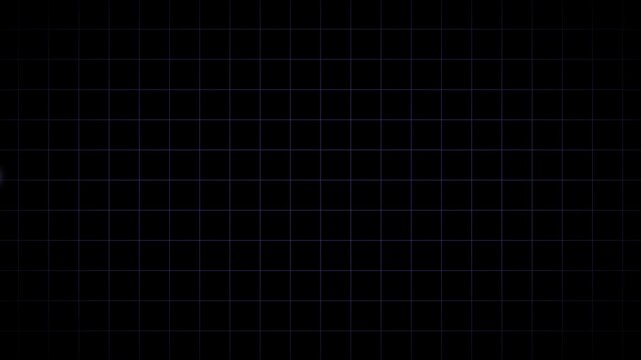 Smooth blue cardiograph recording animation showing heartbeat flatline in 4K video quality, ideal for calm medical monitoring and hospital displays.