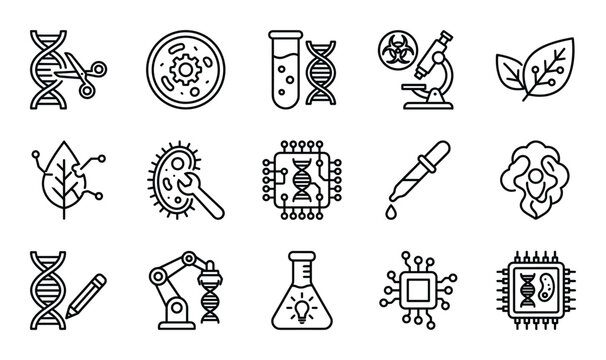 Biotechnology and genetic engineering technology with digital tools and genetic modification