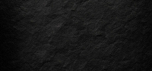 Dark black stone texture background with natural slate surface