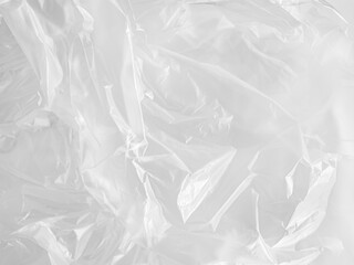 Abstract background plastic bag wihte vacuum cling foil wrinkle texture wall crumpled film foil overlay seal wrap polyethyene packaging frame material industry wrinkle template ecosystem environment