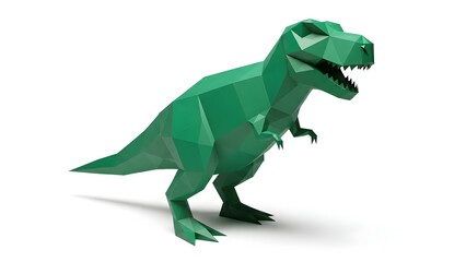 Obraz premium Green Tyrannosaurus Rex Dinosaur Illustration