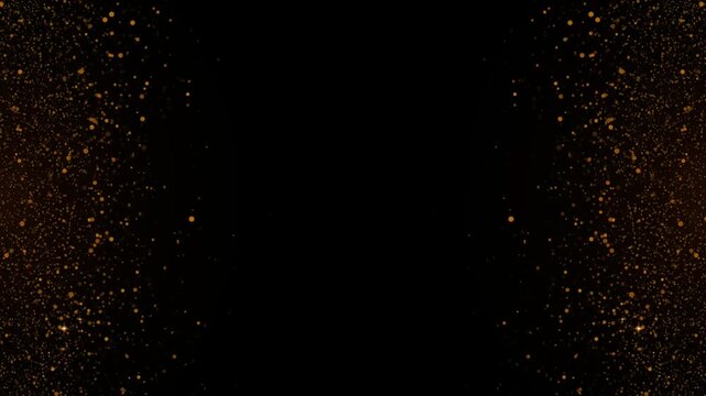 Stars particles frame animated overlay festival holiday greeting background seamless loop