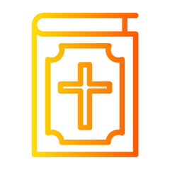 Obraz premium bible gradient icon