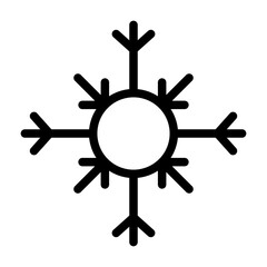 Obraz premium Snowflake line icon