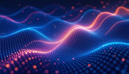 Abstract artificial intelligence data visualization illustrating futuristic digital network analysis