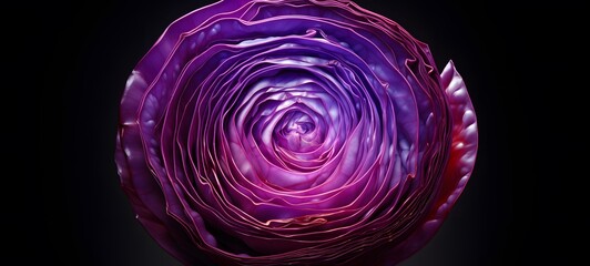realistic photo of a glossy red Cabbage,generative AI