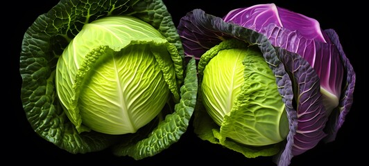 realistic photo of a glossy cabbage,generative AI