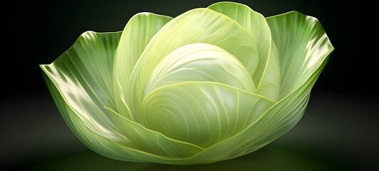 realistic photo of a glossy cabbage,generative AI