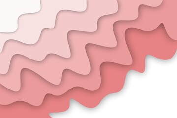 Abstract wavy gradient layers with soft shadow