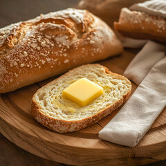 Rustic Bread Background