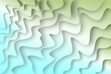 Abstract wavy gradient layers with soft shadow