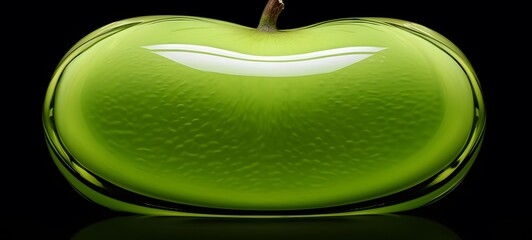 realistic photo of a glossy honeydew,generative AI