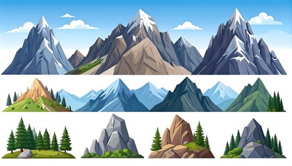 Mountain landscape collection