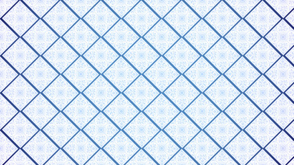 Light blue geometric pattern with diamond shapes and circular dots