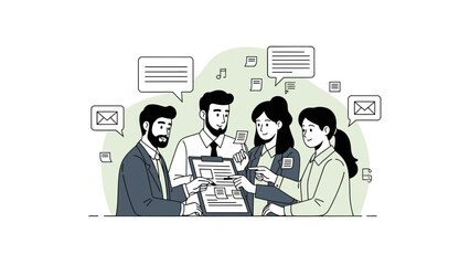 Team Collaboration Meeting Discussion Strategy Planning Business People