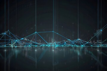 Modern defense technology with geometric jet outlines