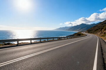 Winding road by the sea © chao