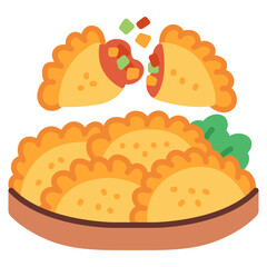 Pastel Fried Pastry Icon