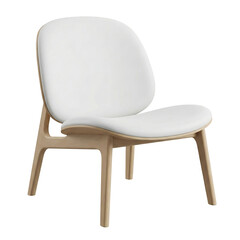 wooden chair isolated on white