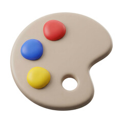 color palette isolated on white