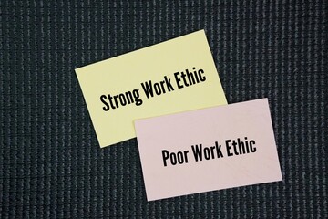 What are the two types of work ethics? We can split work ethic into two basic categories: strong work ethic and poor work ethic. The following examples reveal how both types of work ethics
