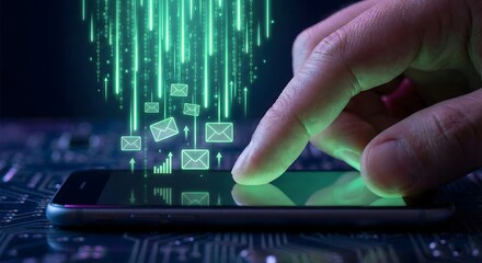 Interacting with digital communication icons