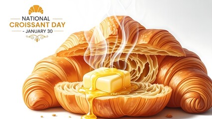 Celebrate national croissant day on january 30 with a warm, buttery, flaky pastry