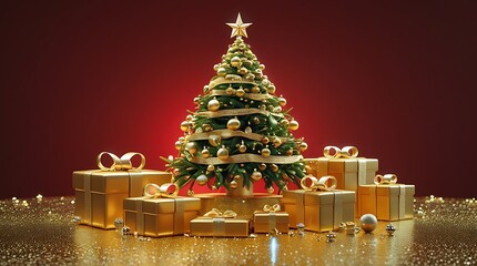 Crimson Night, Golden Tree