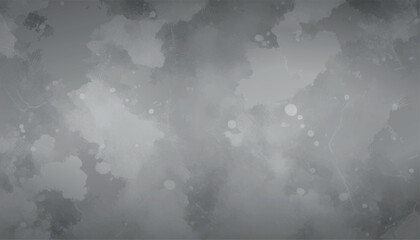 Abstract grayscale background with soft cloud-like shapes and subtle sparkles