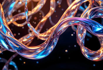 Close up liquid glass wave motion best for high detail abstract backgrounds and modern visuals