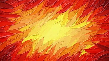 Abstract fiery explosion background with vibrant red and yellow hues.