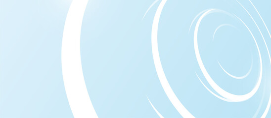 A blue and white background with a spiral design