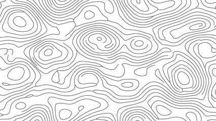 Abstract black and white lines forming swirling patterns across the image.