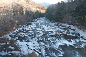 栃木県, 日光の竜頭の滝の風景