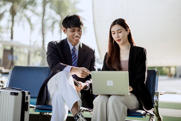 A happy girl with a backpack explores nature during a family summer journey, enjoying the freedom of a dream vacation.