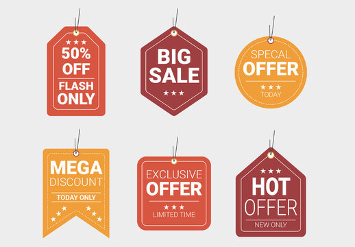 Sale Price Tag Badge Collection