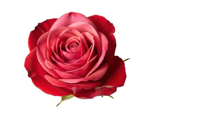 Fototapeta premium Red and Pink Rose Flower isolated PNG with Transparent Background
