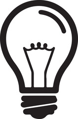 Creative Idea Concept Vector Illustration - Minimalist Lightbulb Icon for Innovation, Inspiration, and Solution Branding