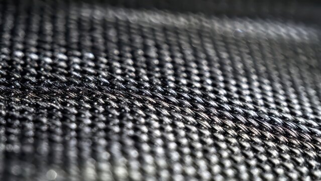 Macro Shot of Braided Metal
